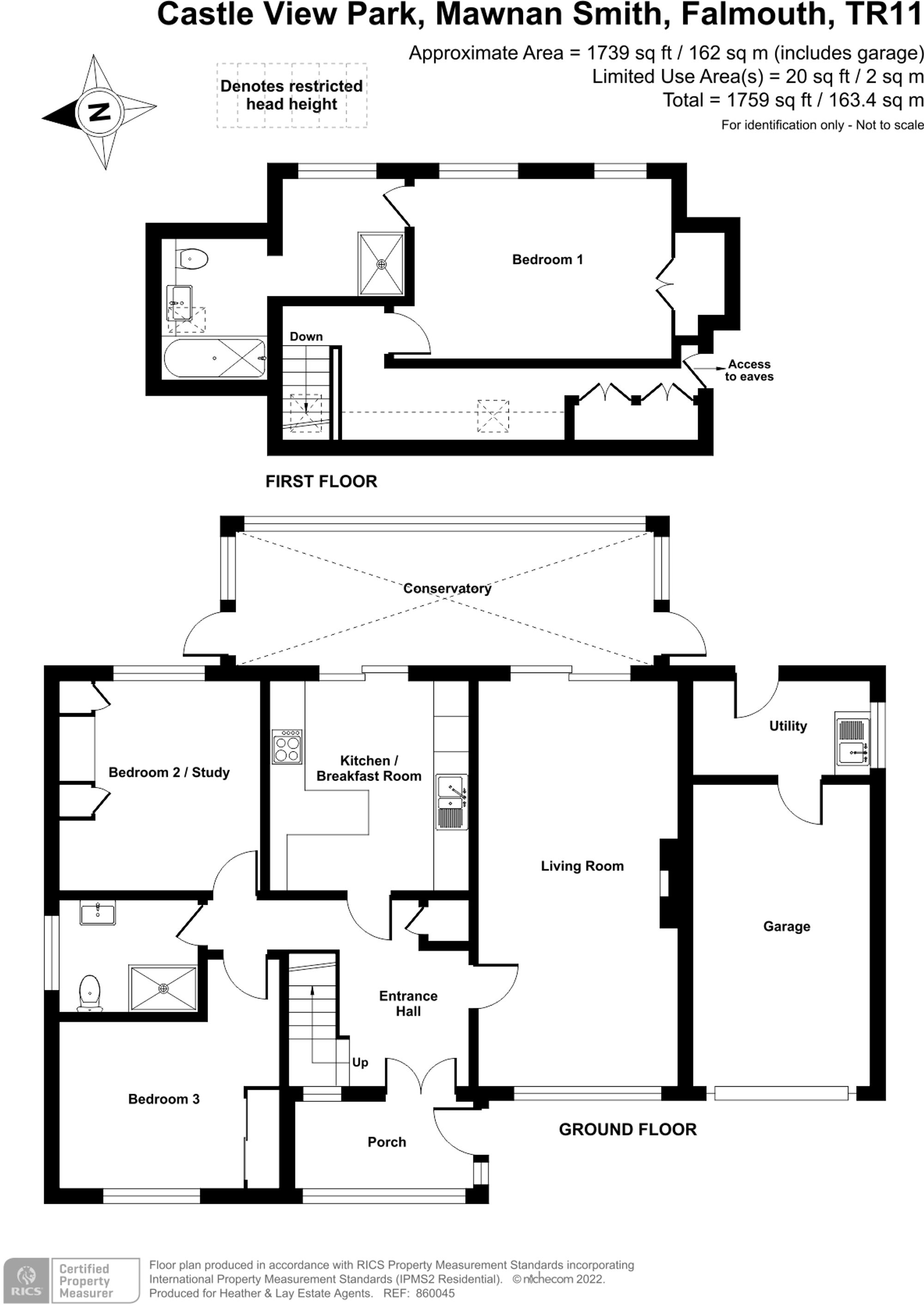 15 Castle View Park, Falmouth floorplan