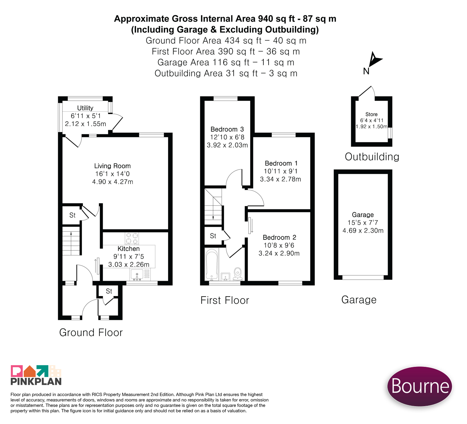 18, Arthur Close, Farnham floorplan