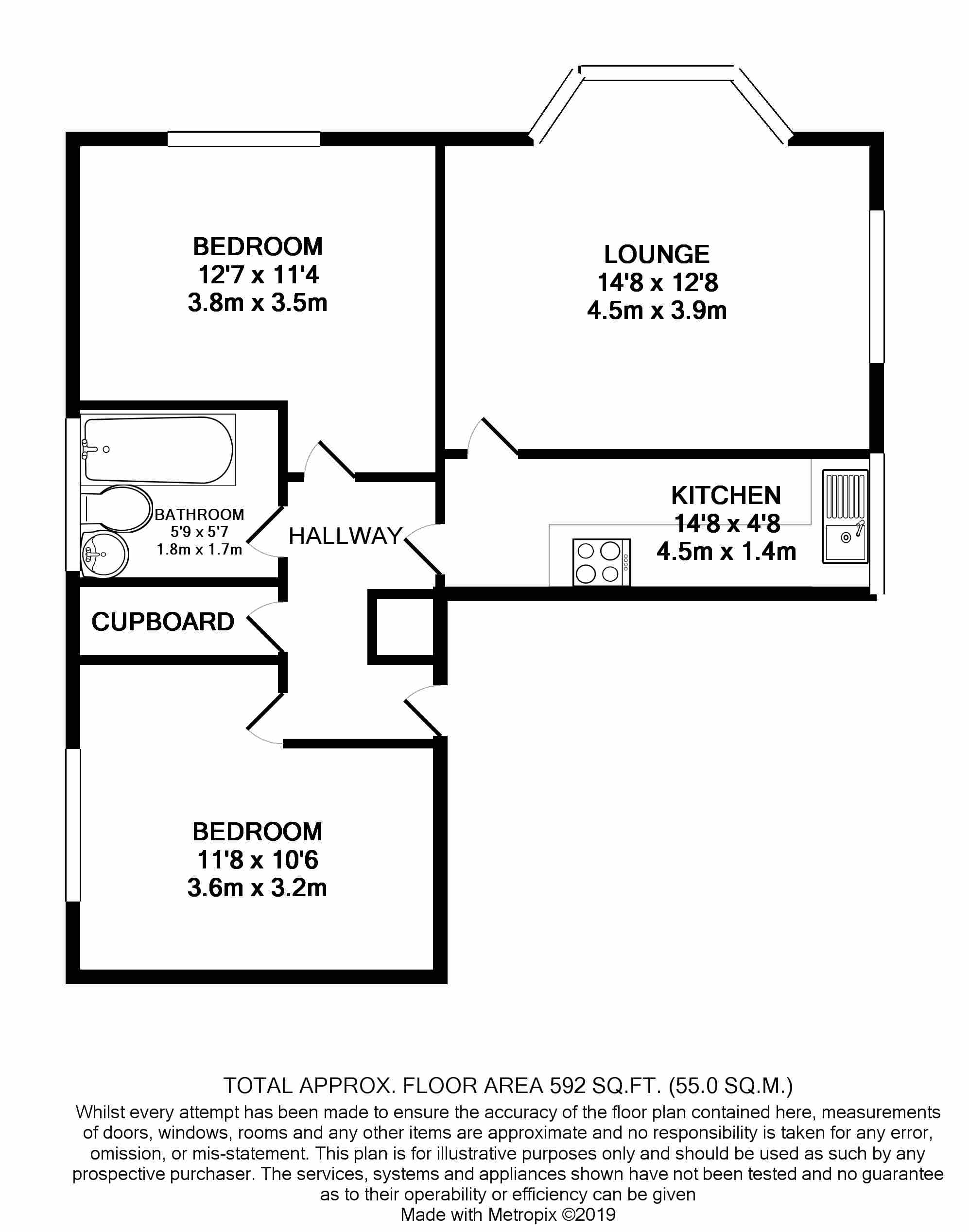 2 Bedrooms Flat for sale in Minden Road, London SE20