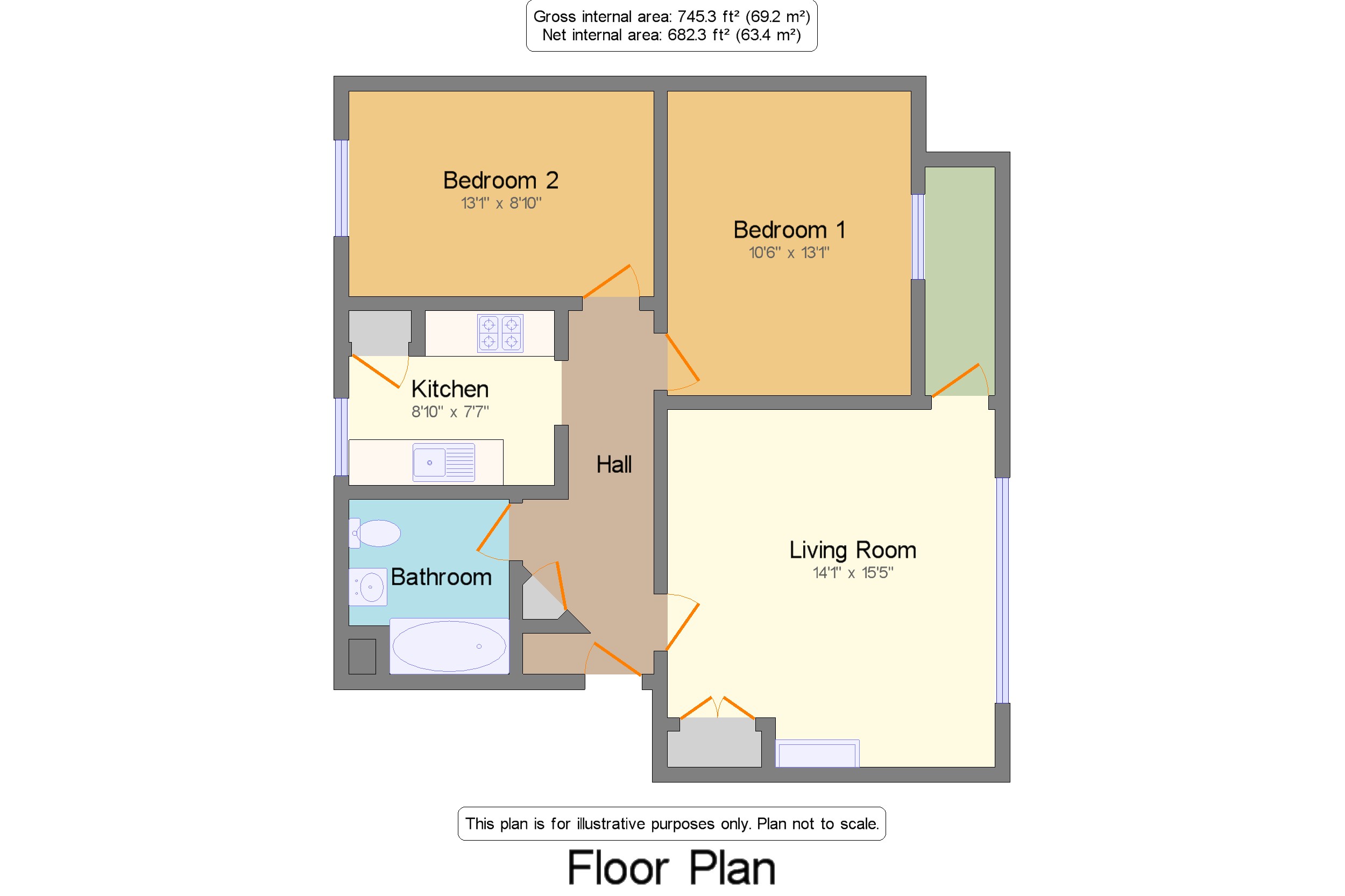 2 Bedrooms Flat for sale in Hillary Road, Hemel Hempstead, Hertfordshire HP2