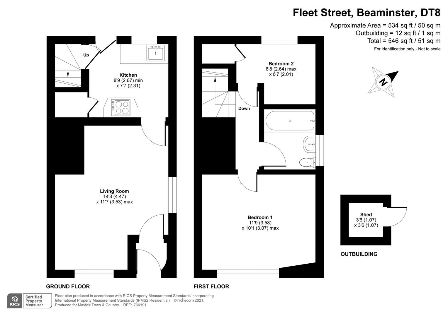 41, Fleet Street, Beaminster floorplan