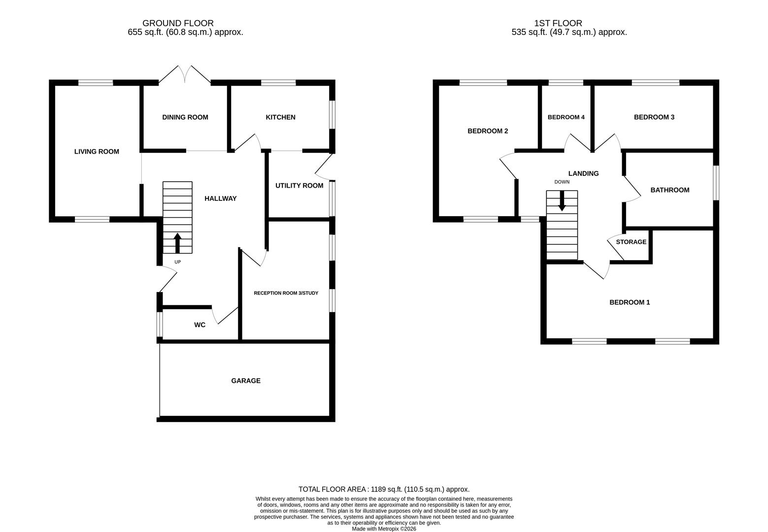 51, Hanbury Road, Droitwich floorplan