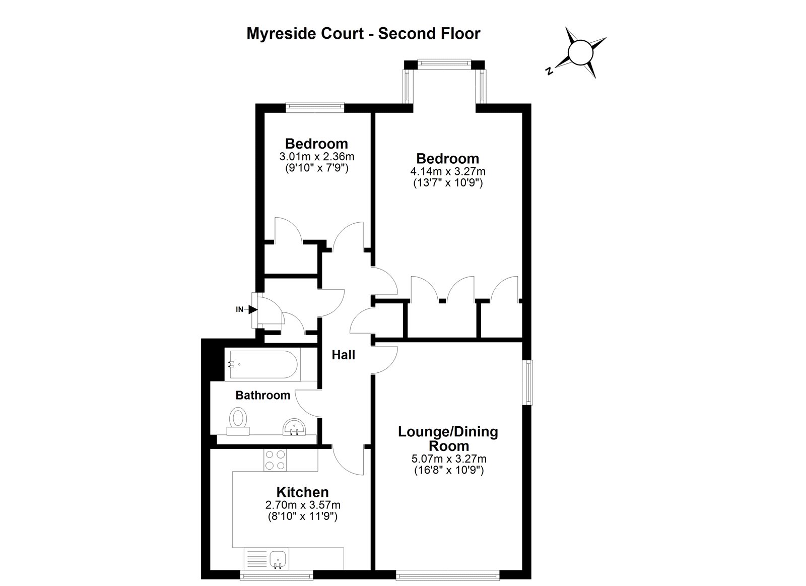 5/5, Myreside Court, Edinburgh floorplan