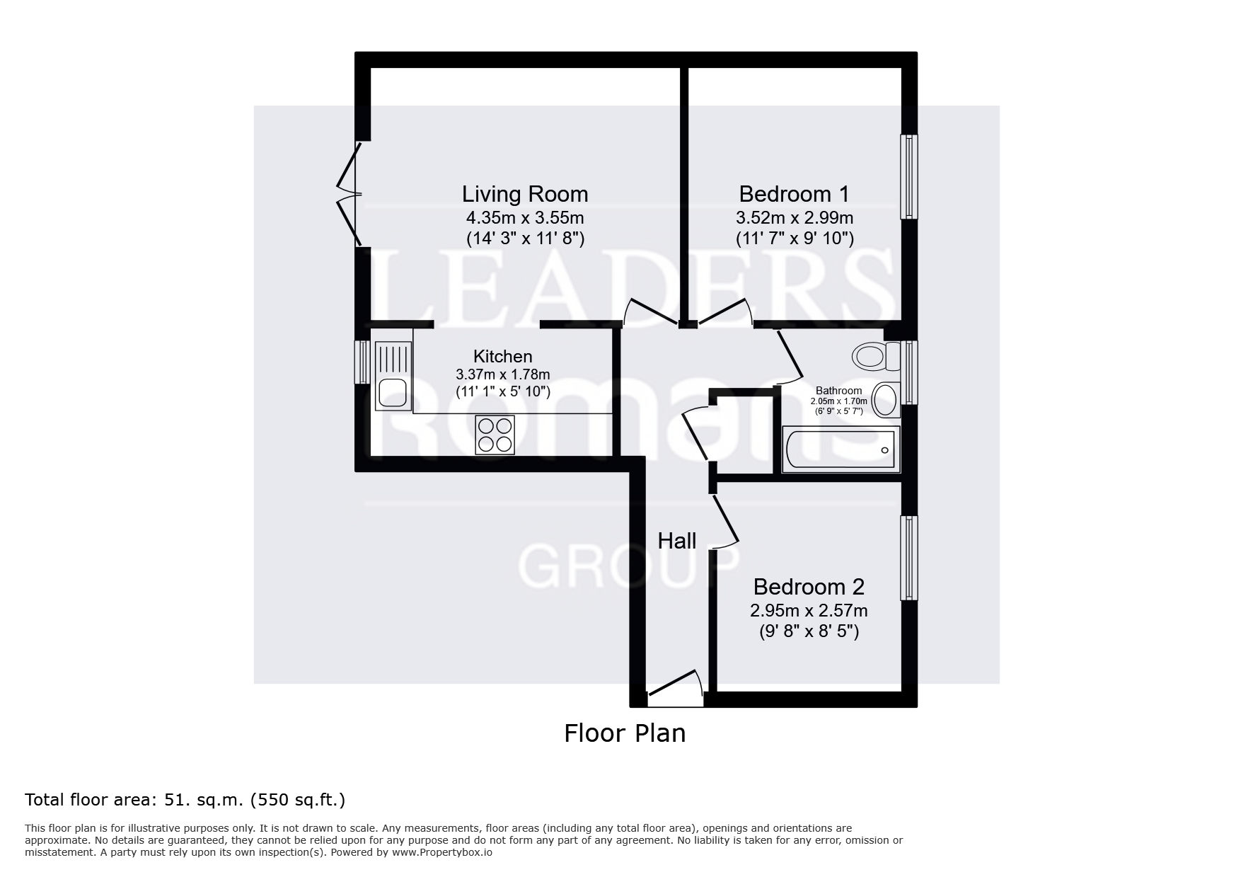 41, Atlantic Close, Hampshire floorplan