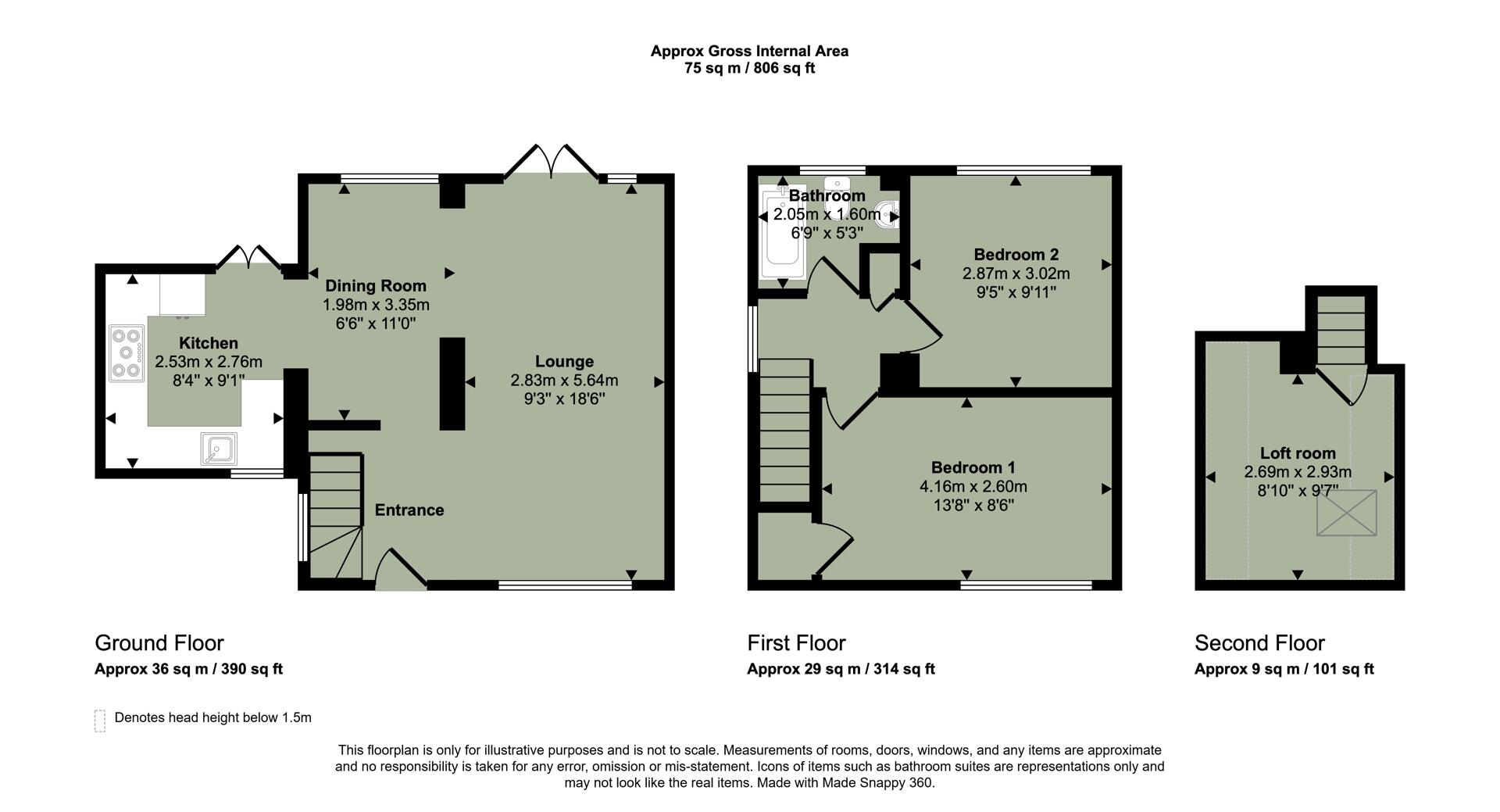 7, Moore Close, Cardiff floorplan