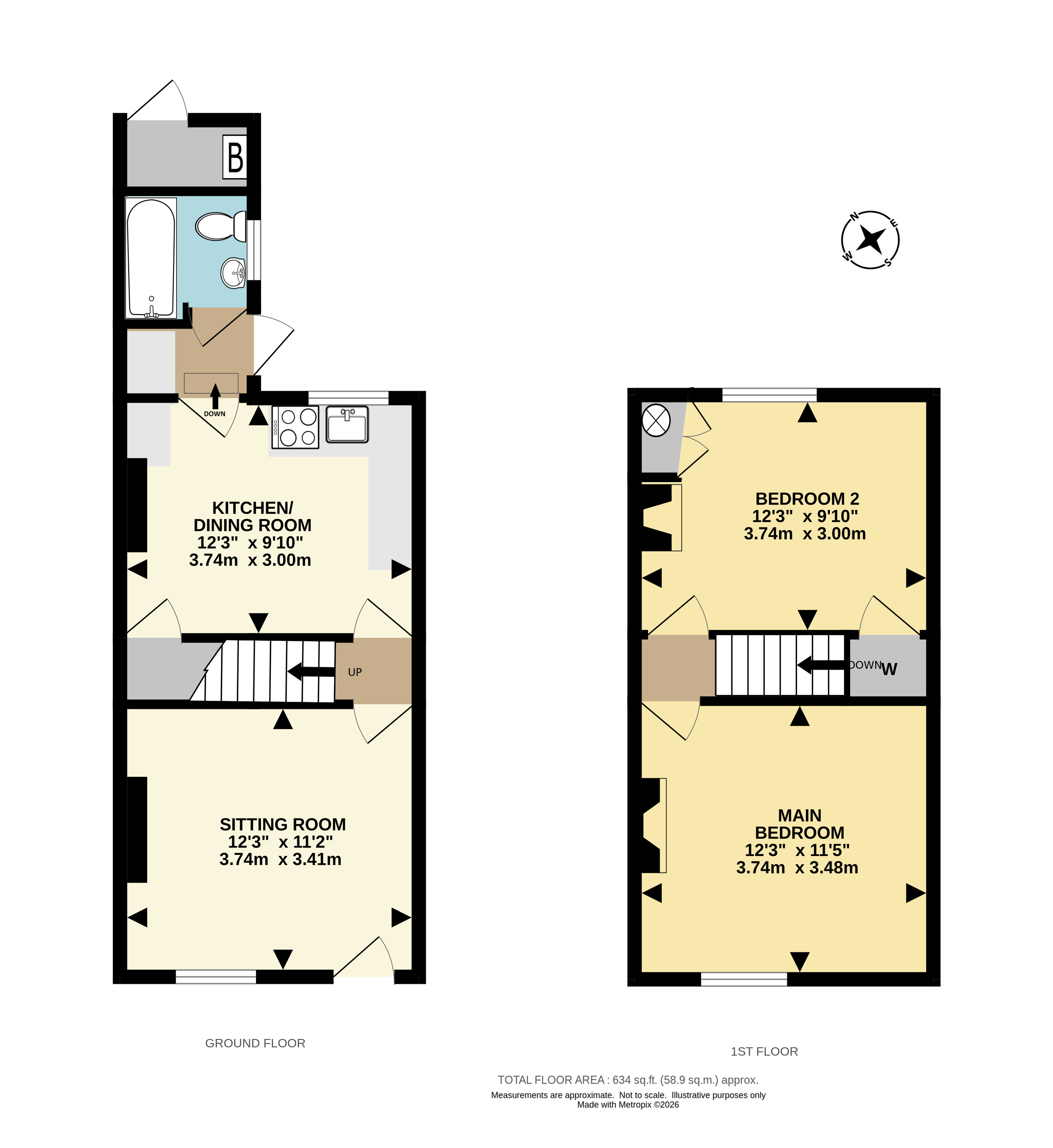 43, Leslie Road, Dorking floorplan