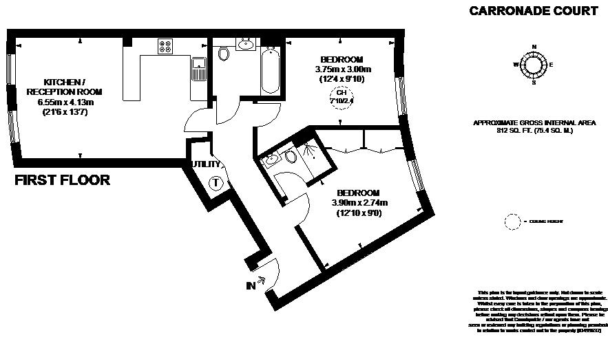 2 Bedrooms Flat to rent in Carronade Court, Eden Grove, London N7