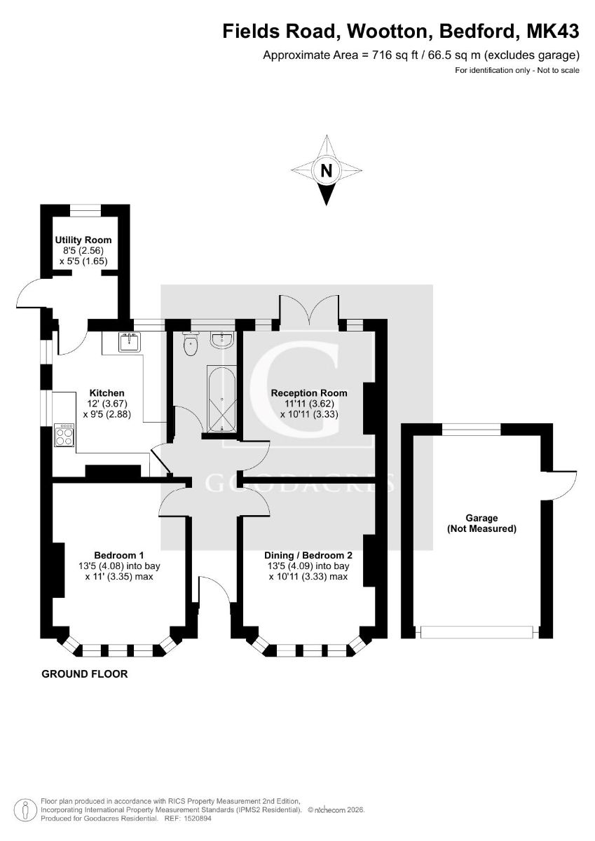 40 Fields Road, Wootton floorplan