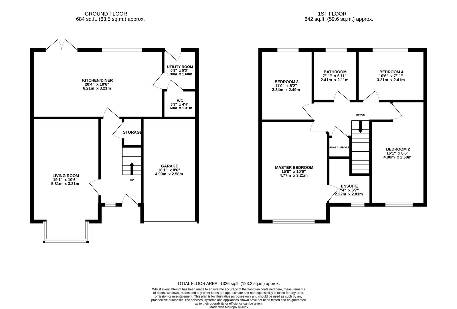 22, Irelands Croft Close, Sandbach floorplan