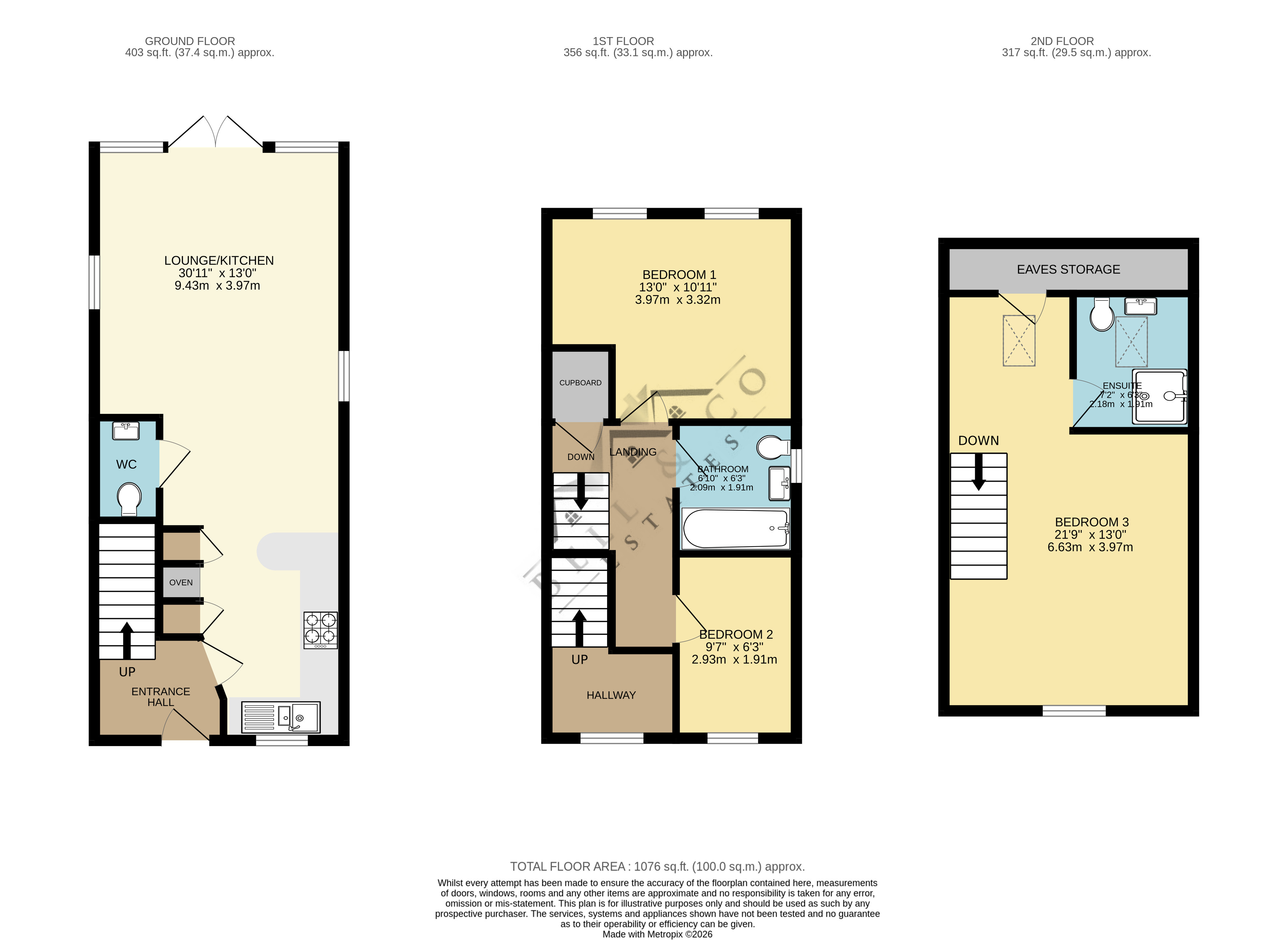 36, Barrow Way, Sheffield floorplan