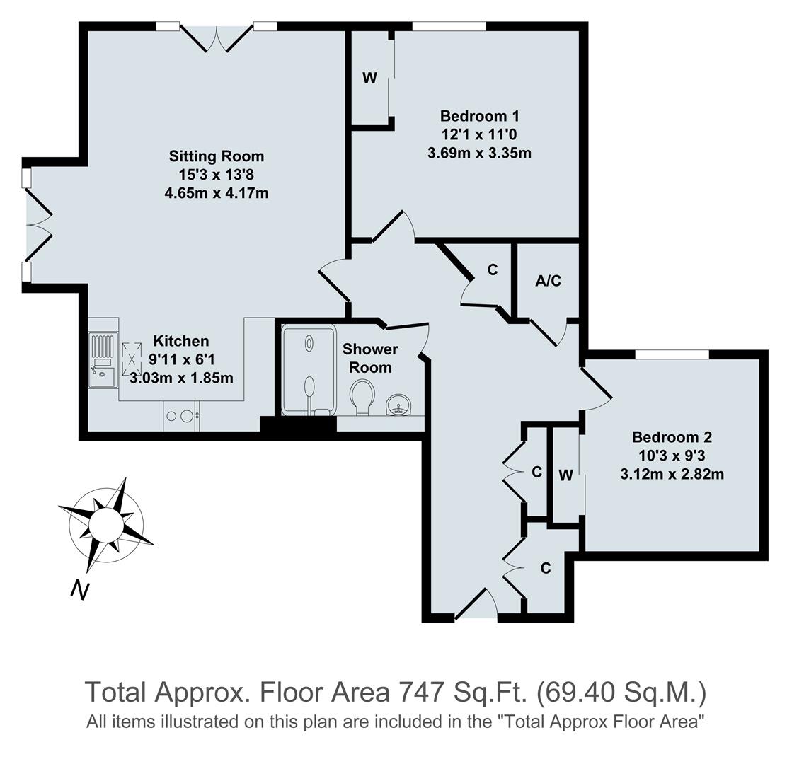 4 The Lodge, 1, Five Mile Drive, Oxford floorplan