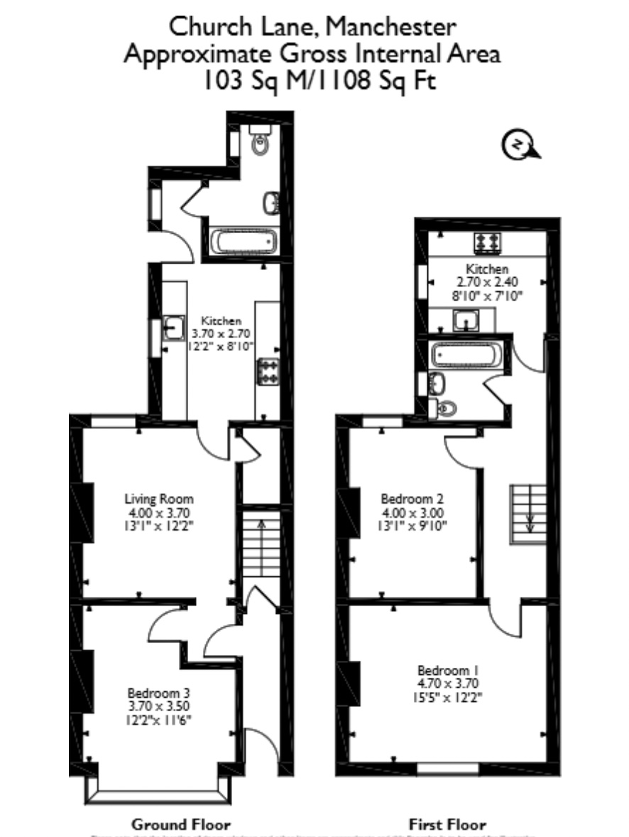 160, Church Lane, Manchester floorplan