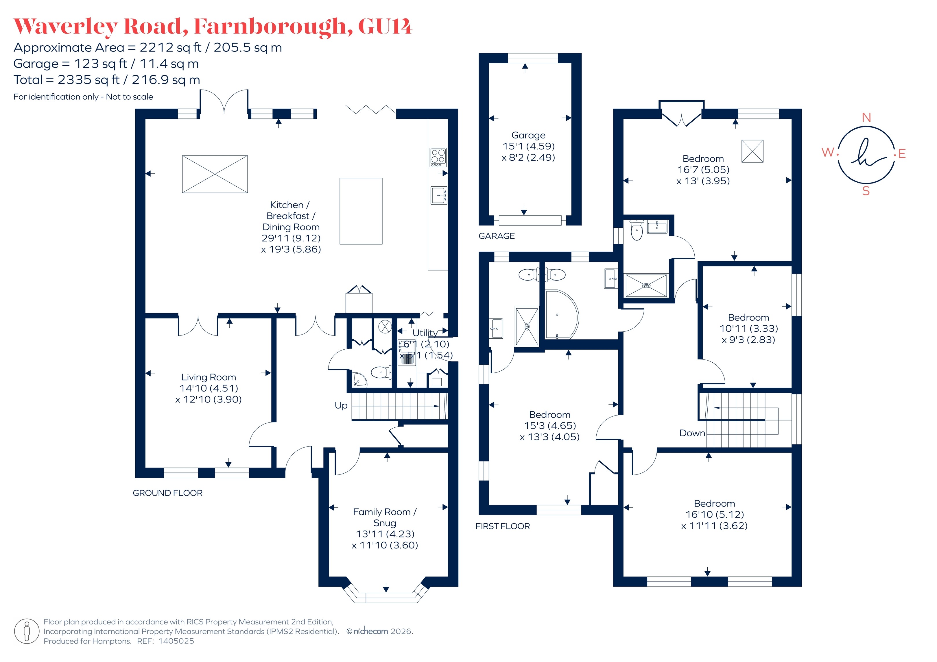 11, Waverley Road, Farnborough floorplan