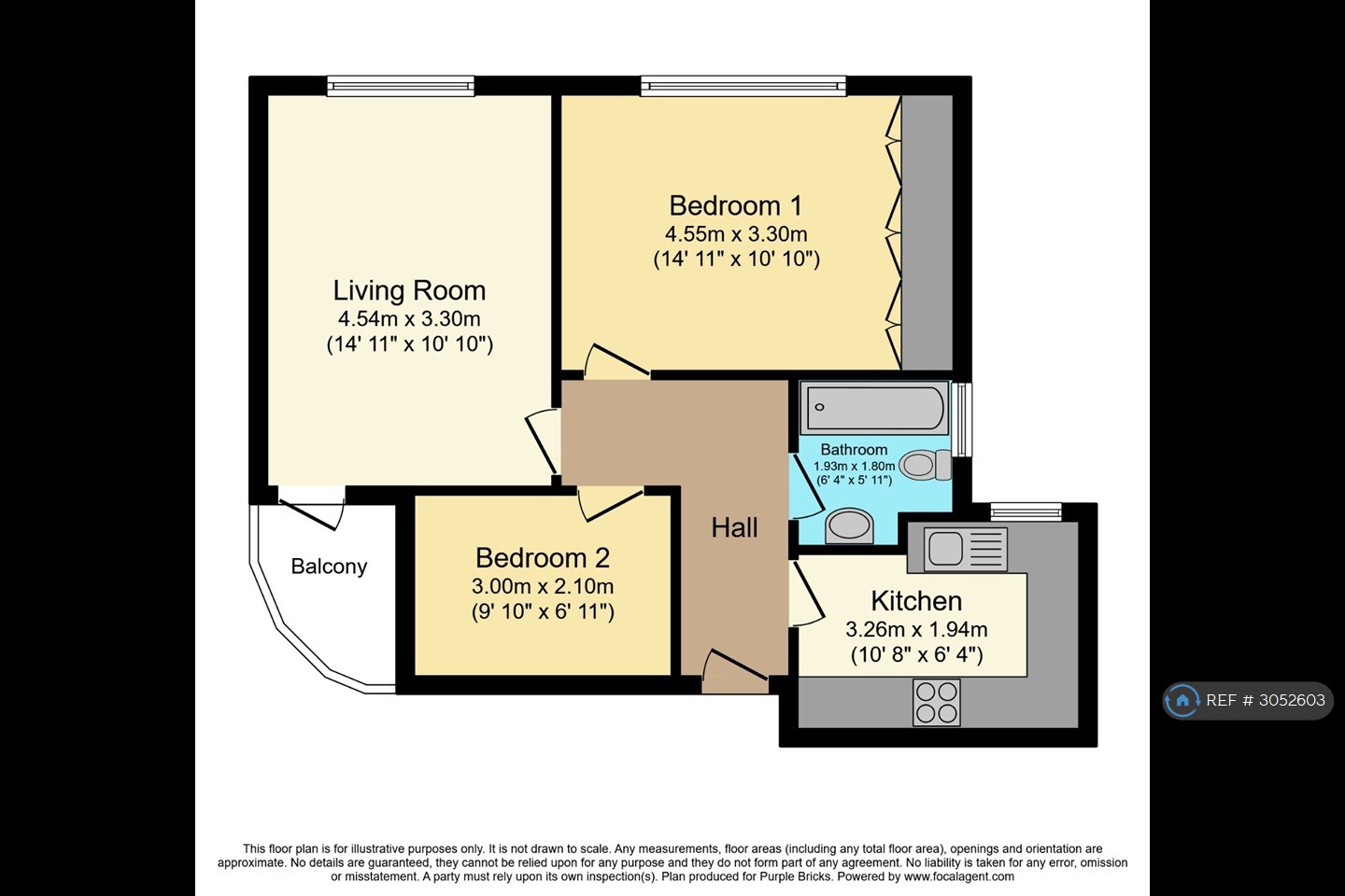 Flat, Gunnersbury Court Bollo Lane, London floorplan