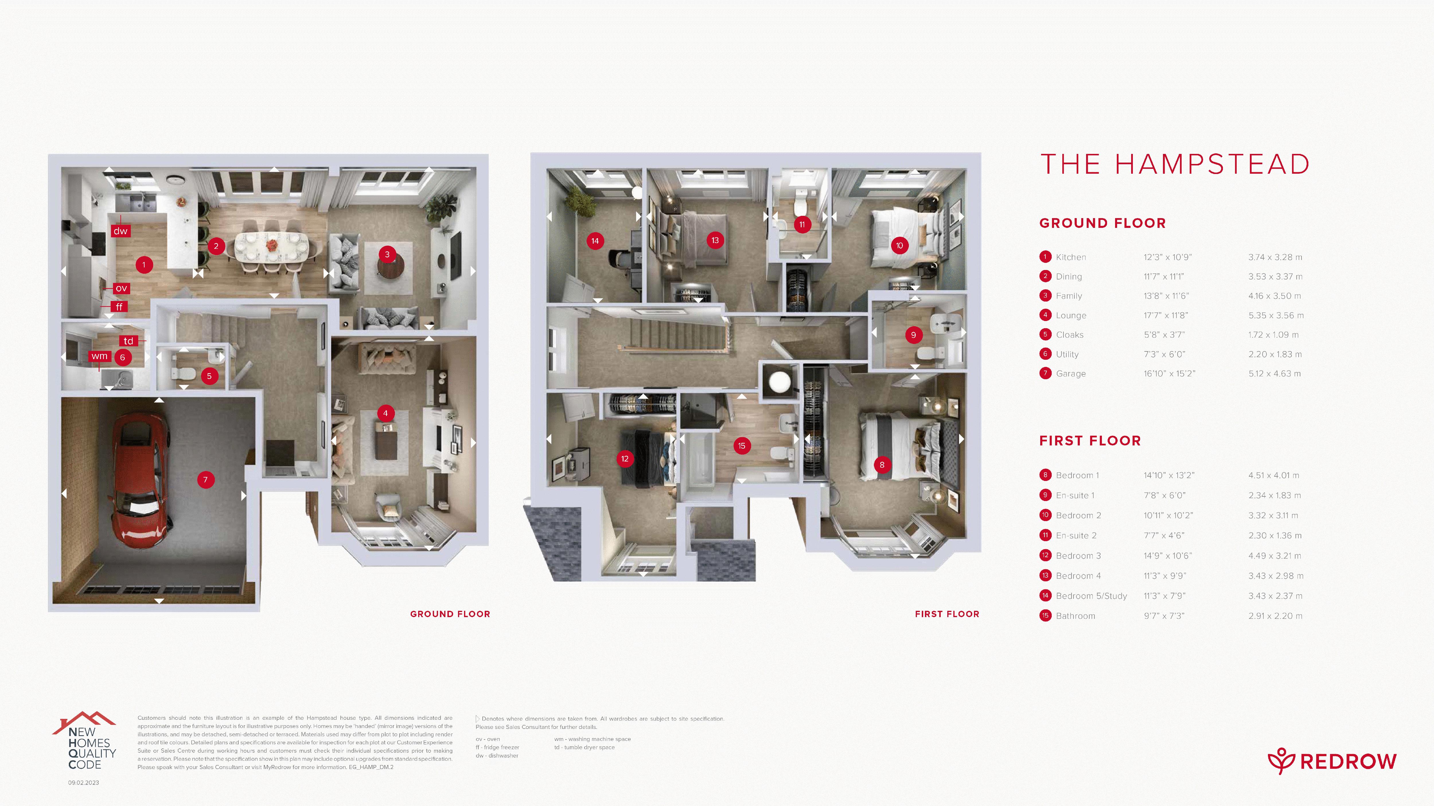 Plot 50 Hampstead, Huddersfield Road, Oldham floorplan