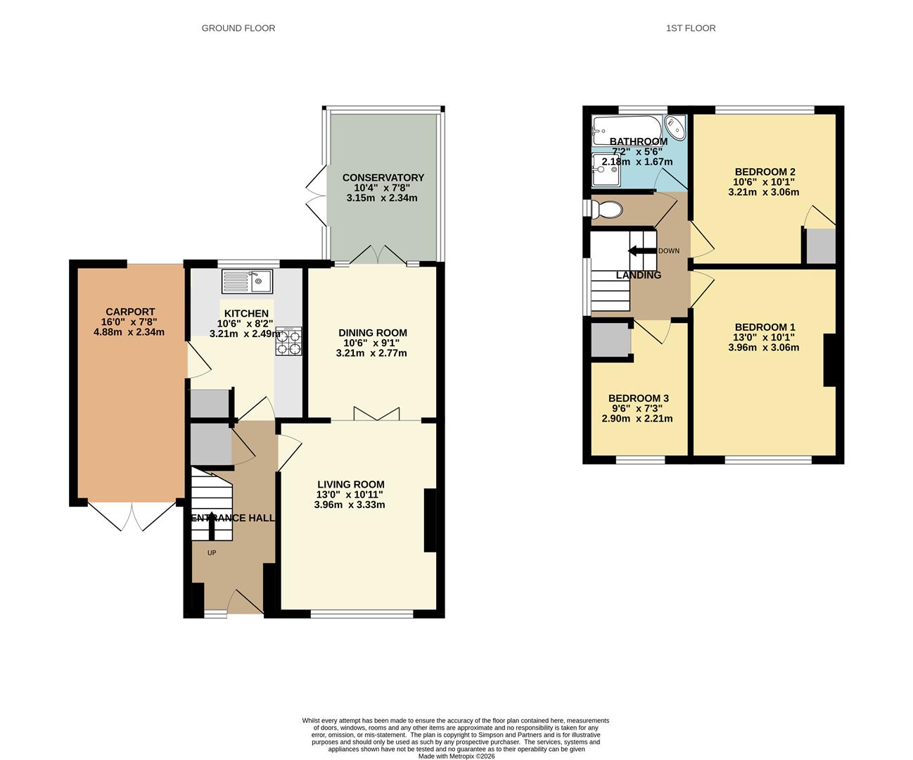 16, Rufford Close, Barton Seagrave floorplan