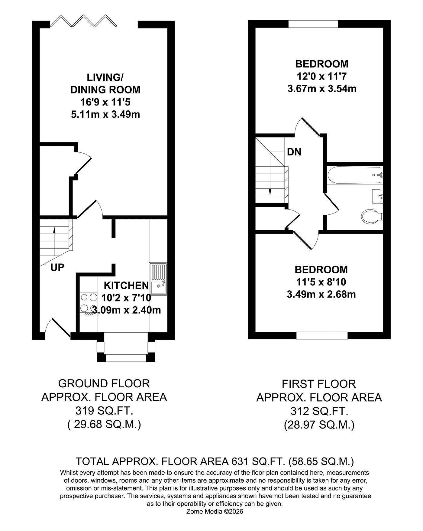 The Shires, Paddock wood floorplan