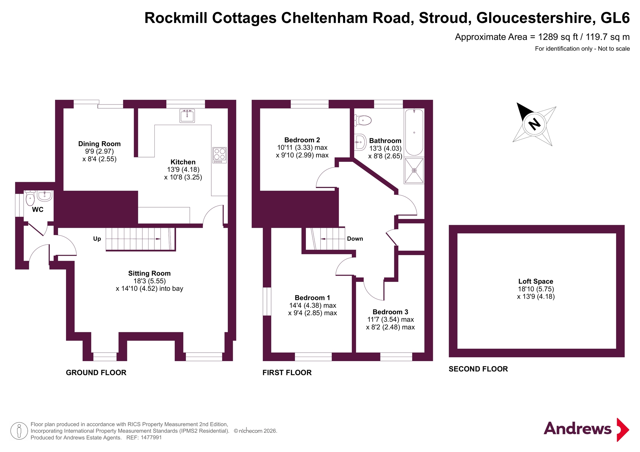 1 Rockmill Cottages,, Cheltenham Road, Gloucestershire floorplan