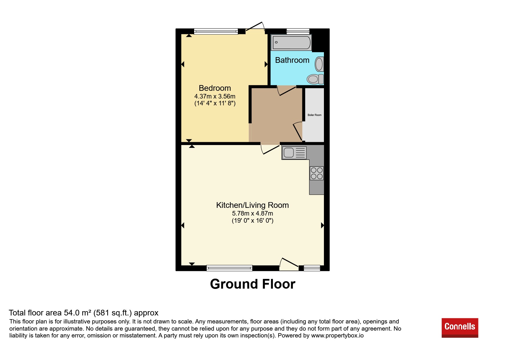 Flat 2, Flaxen Court, 6, Epsom Road, Watford floorplan