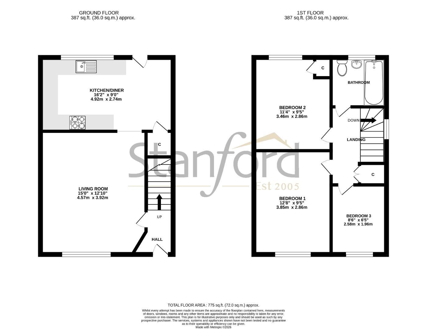 383, Butts Road, Southampton floorplan