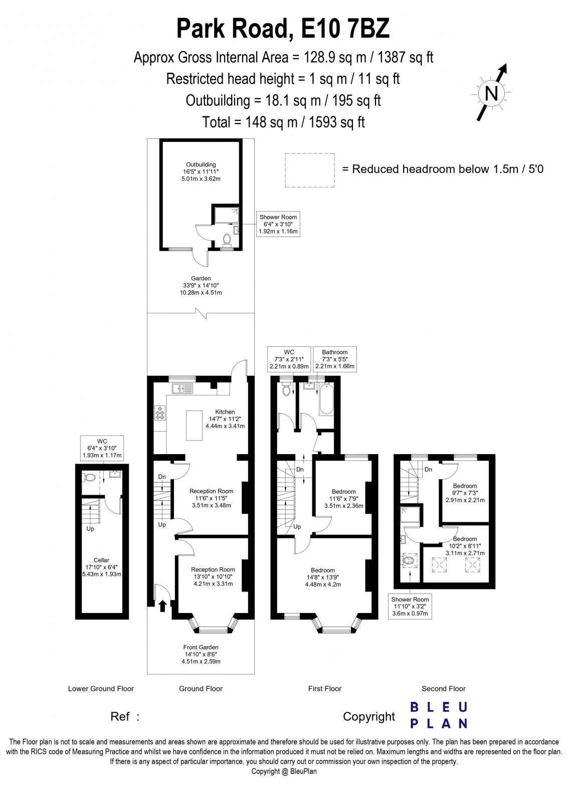 63, Park Road, London floorplan