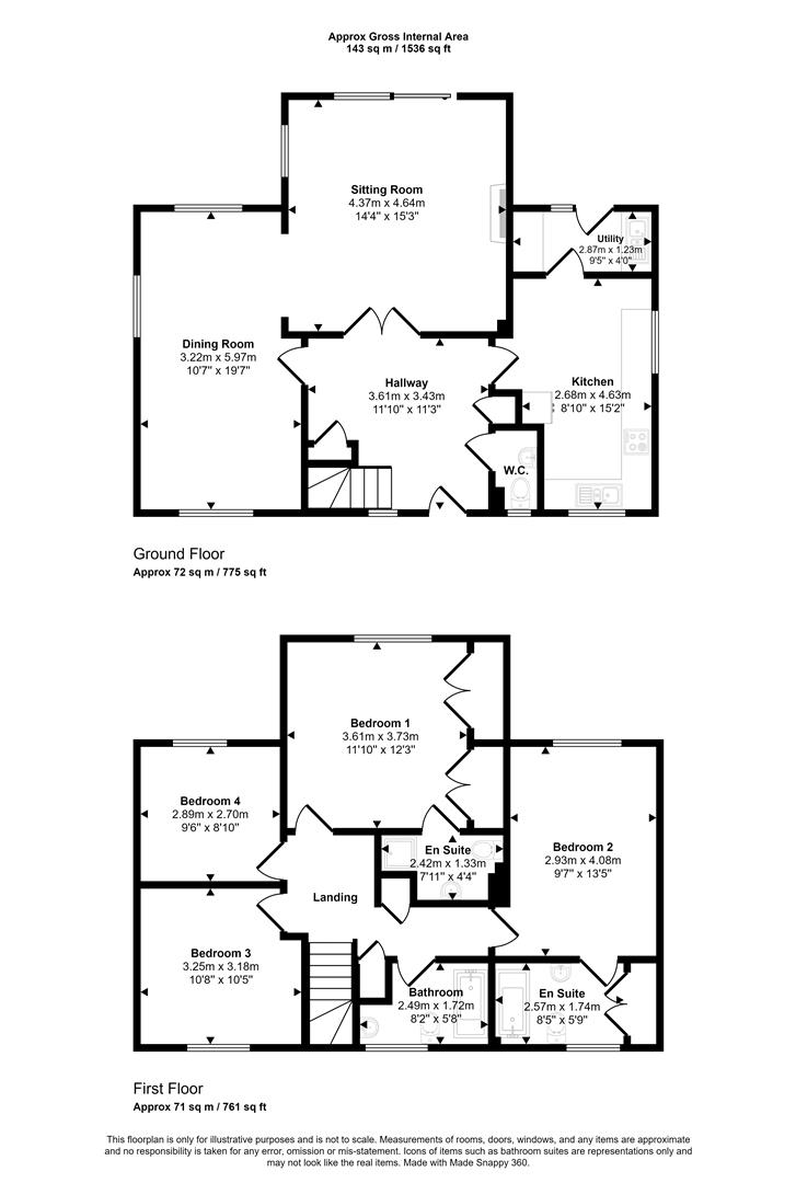 11, Swallowfields, Gillingham floorplan