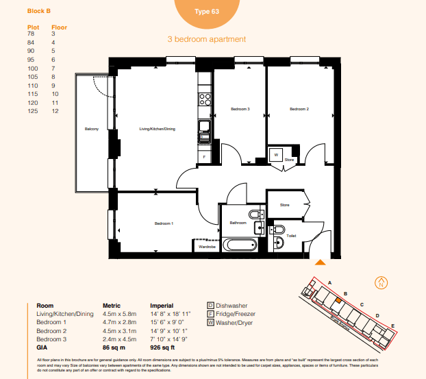 Wembley, Wembley floorplan