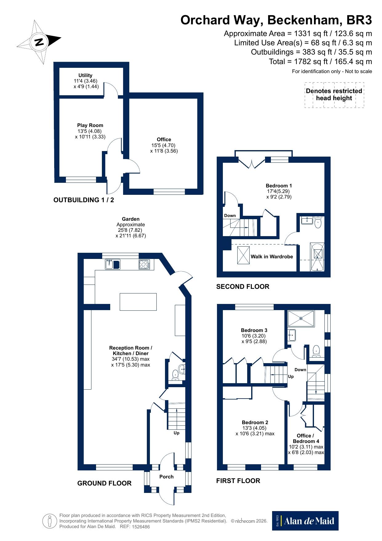 185, Orchard Way, Beckenham floorplan