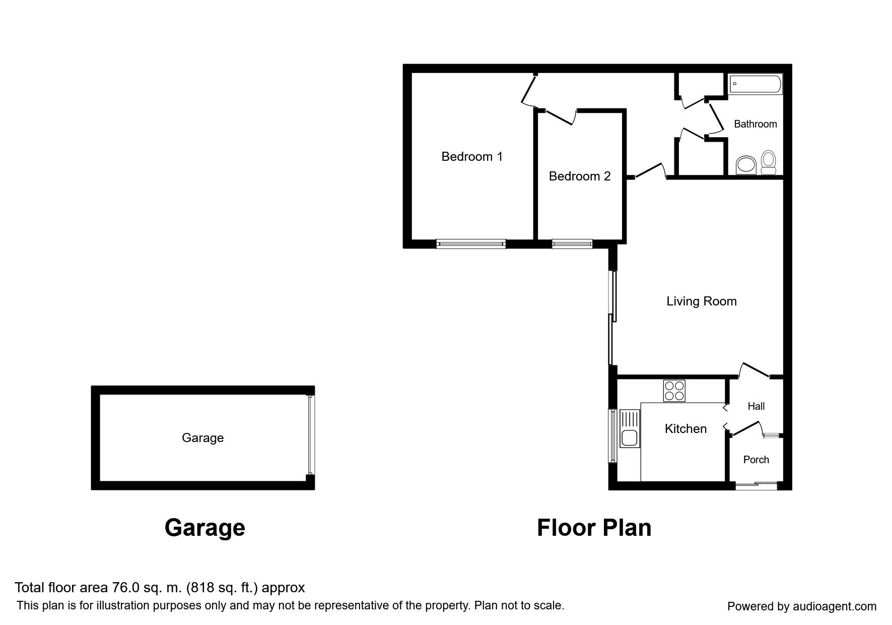 2 Bedrooms Bungalow for sale in Wade Close, Eastbourne BN23