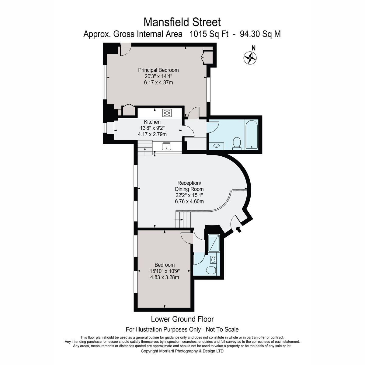 Flat Flat 46, 2, Mansfield Street, Marylebone floorplan