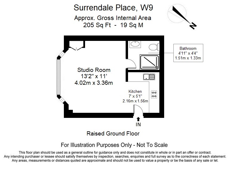 0 Bedrooms Studio to rent in Surrendale Place, London W9