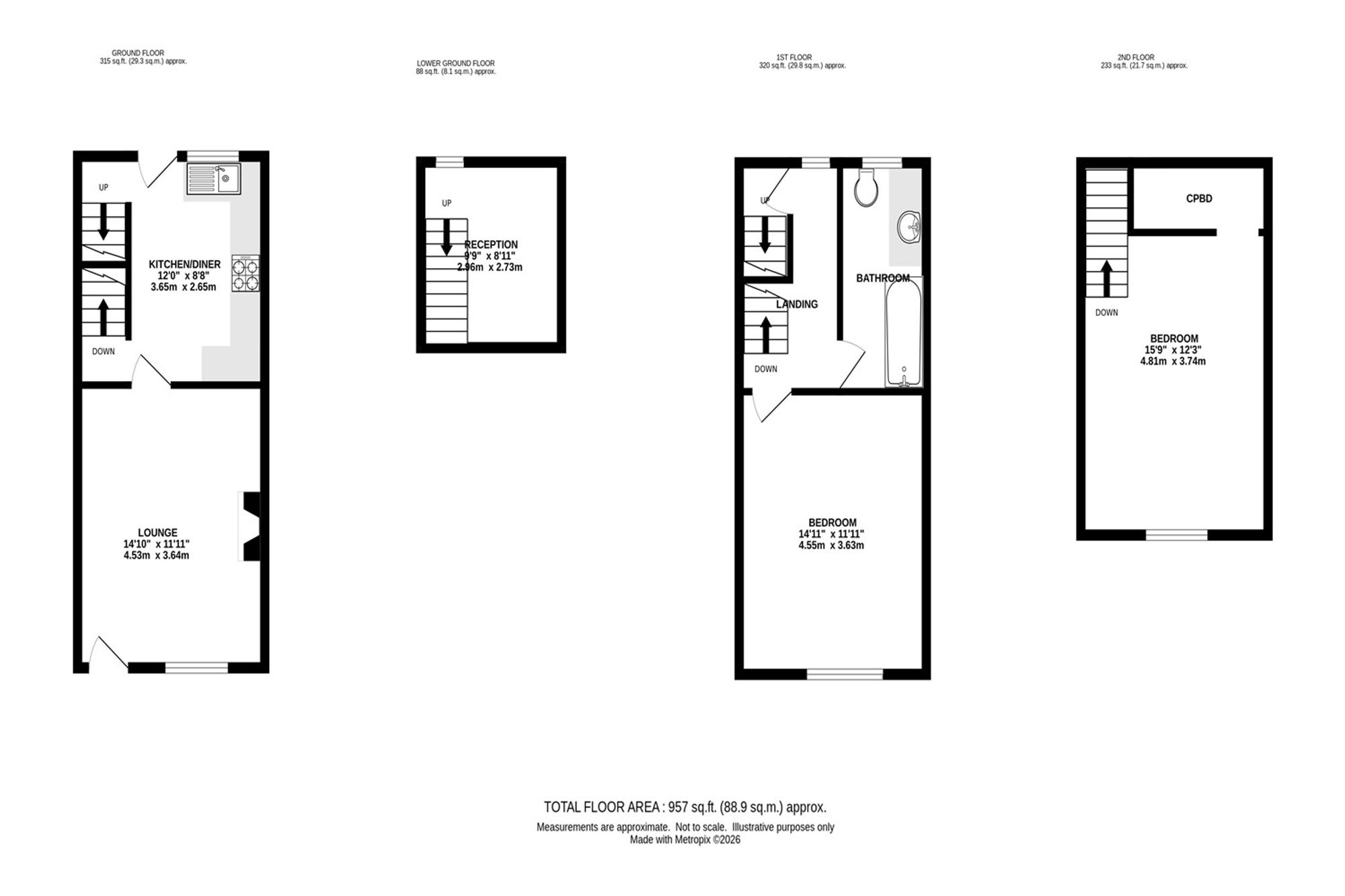 15 Station Road, Buxton floorplan