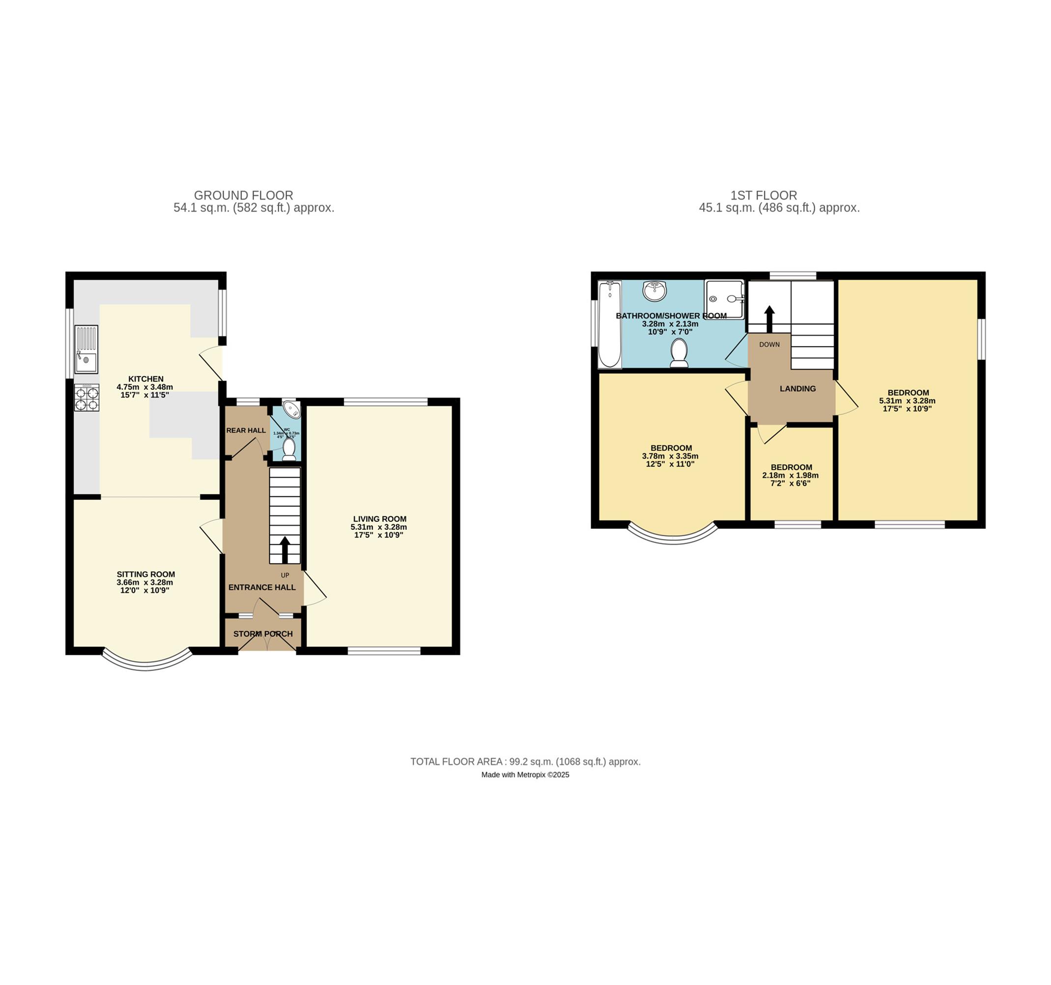 3, Whitley Road, Stockport floorplan