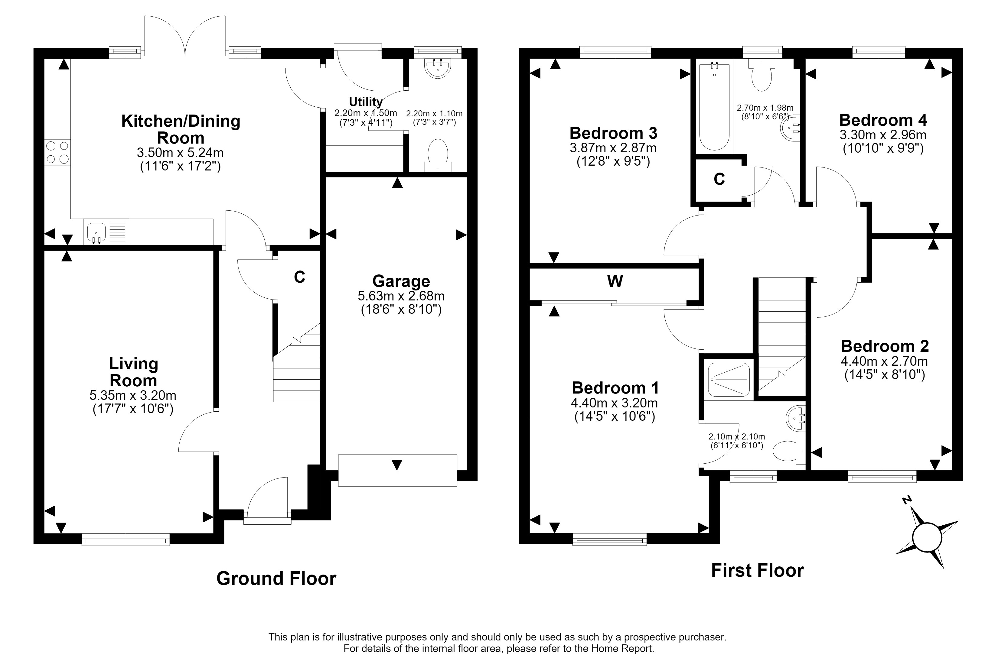 174, Charles Wilson Avenue, Bilston, Roslin floorplan
