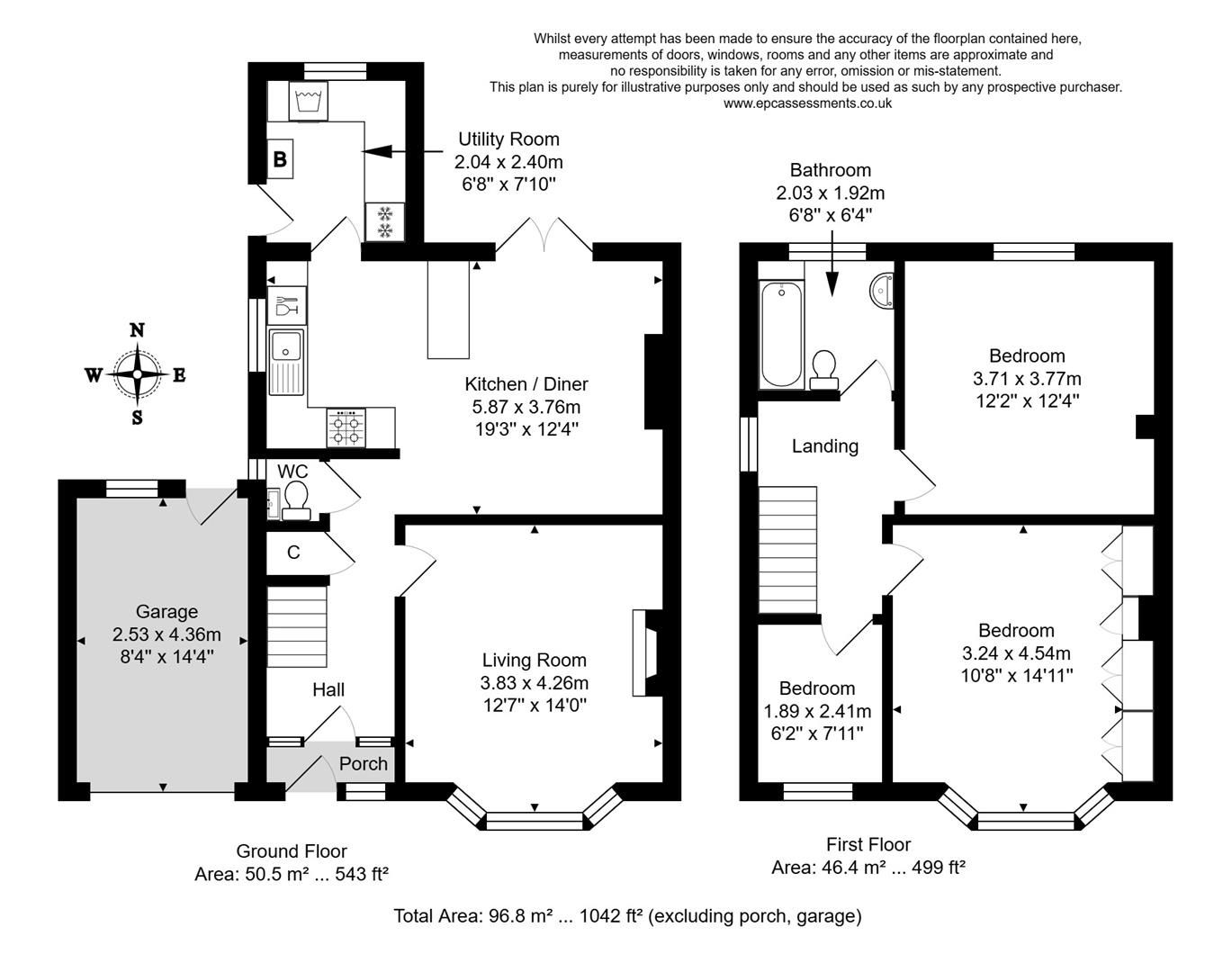 Holcombe Close, Bath floorplan