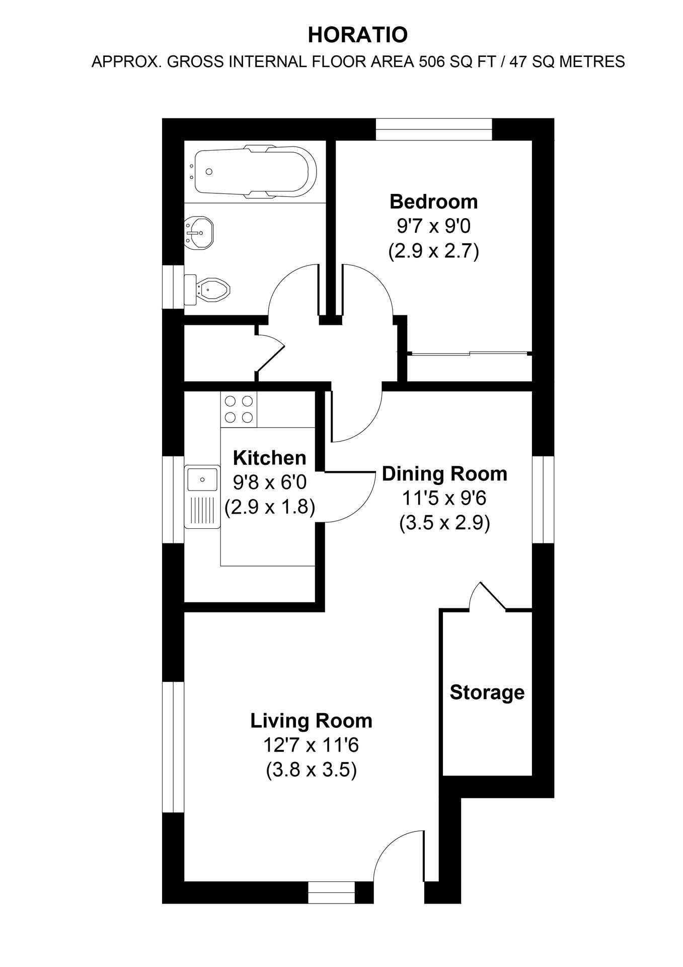 Horatio Avenue, Warfield floorplan