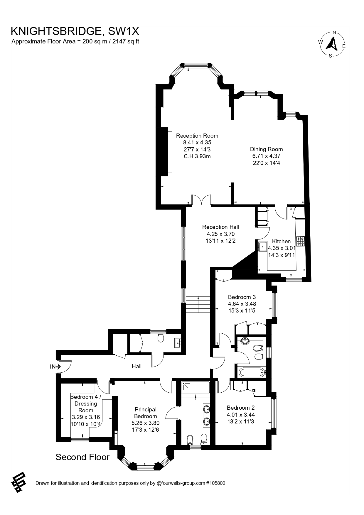 24A Wellington Court, 116, Knightsbridge, London floorplan