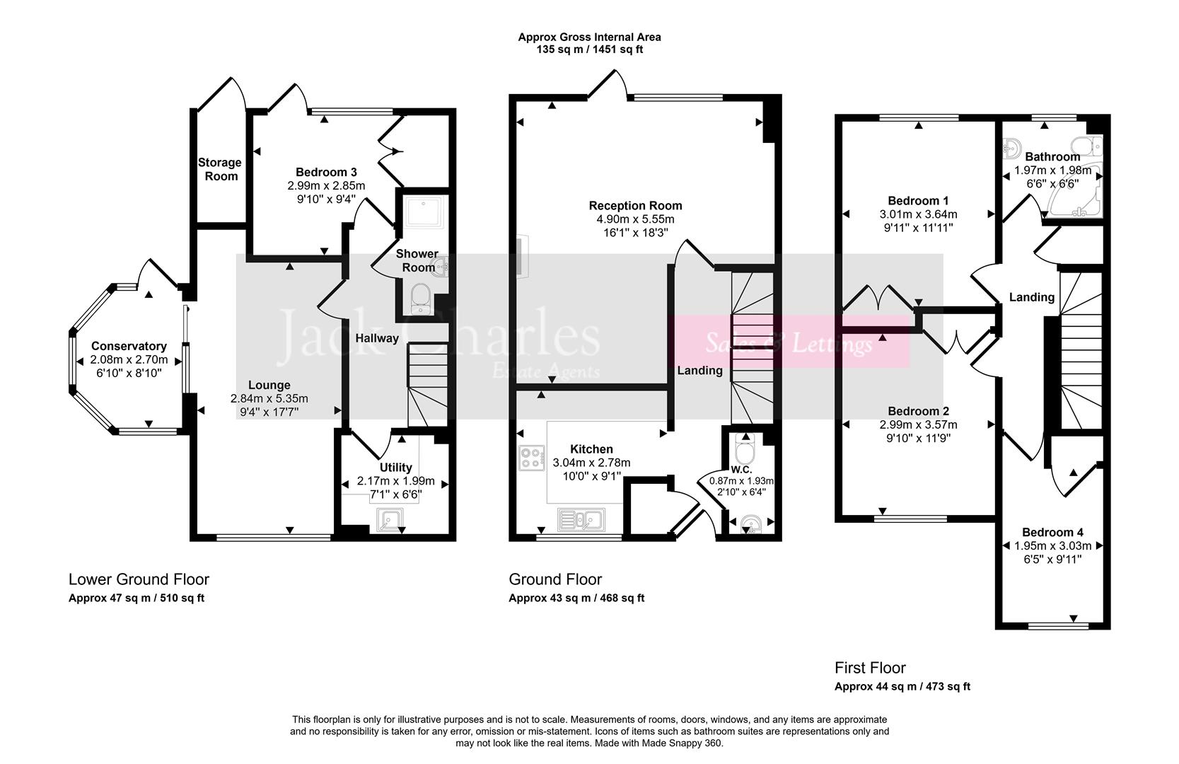 1, The Gables ,Lyons Crescent, Tonbridge floorplan