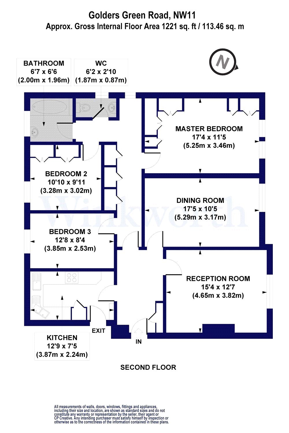 3 Bedrooms Flat to rent in Windsor Court, Golders Green Road, London NW11