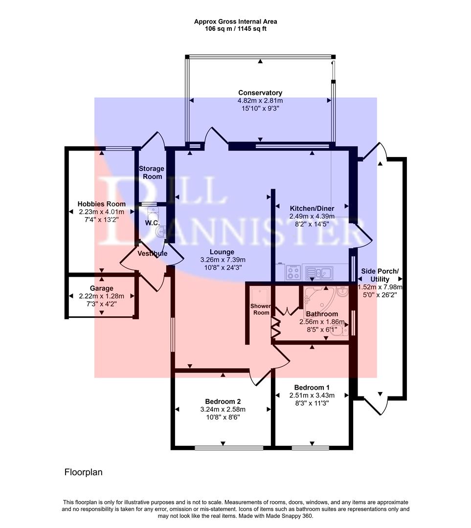 Roskrow Close, Redruth floorplan