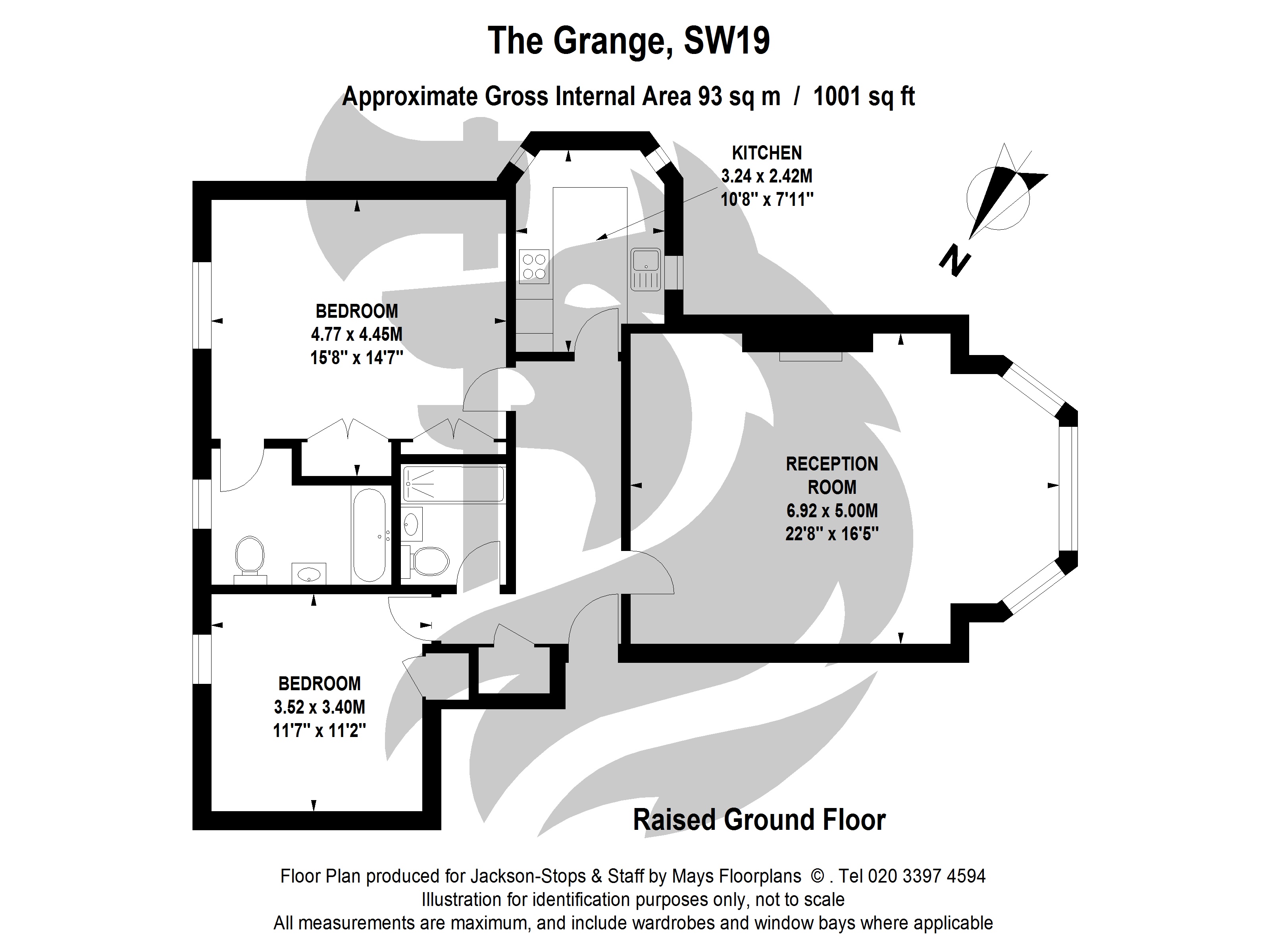 2 Bedrooms Flat to rent in The Grange, Wimbledon SW19