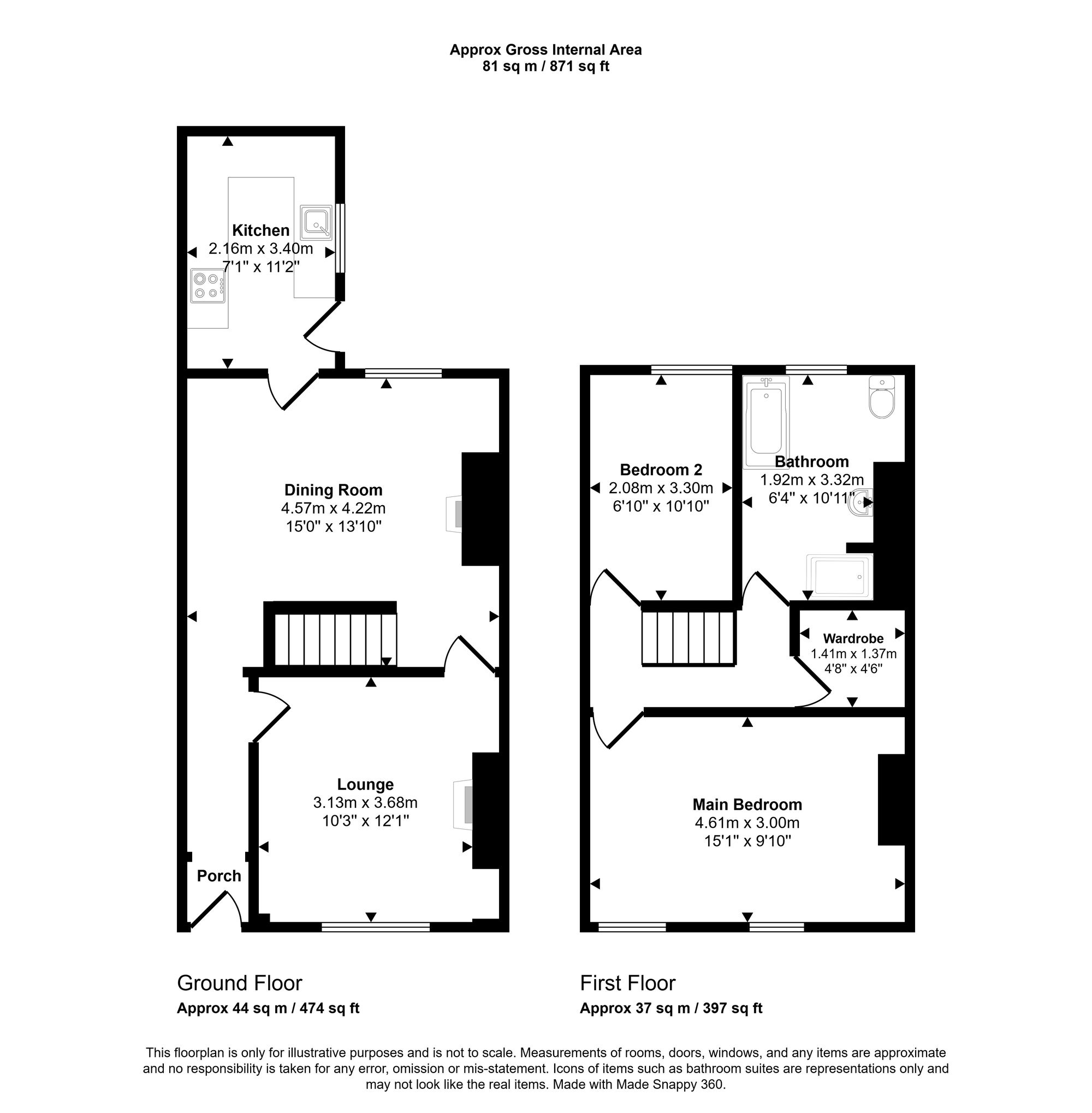 11 Newman Avenue, Wigan floorplan