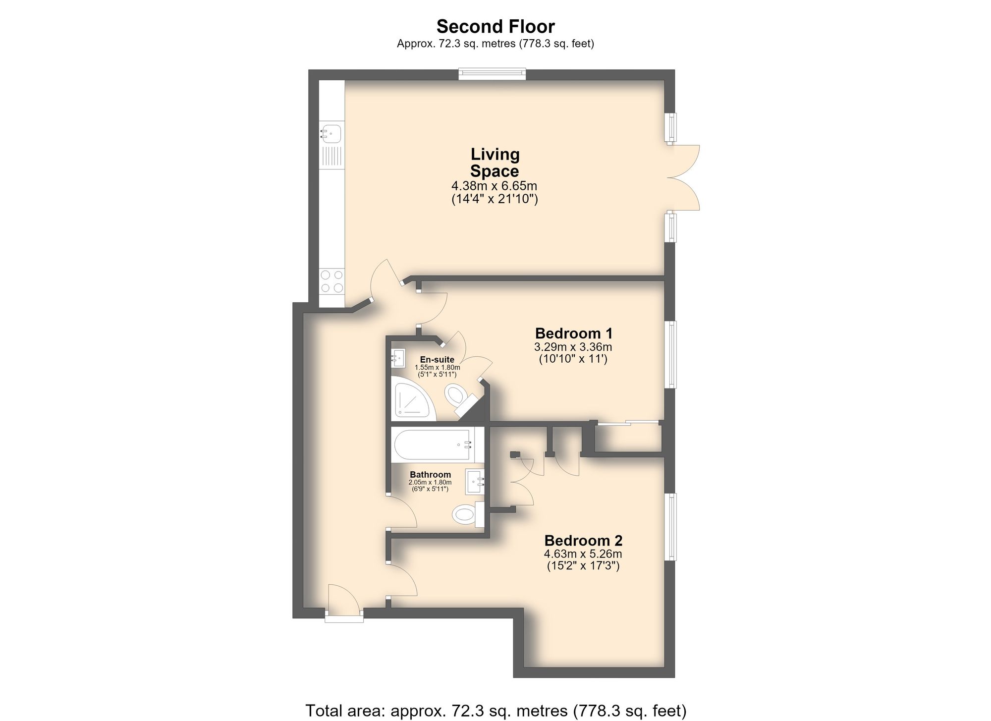 19 Osborne Mews, Sheffield floorplan