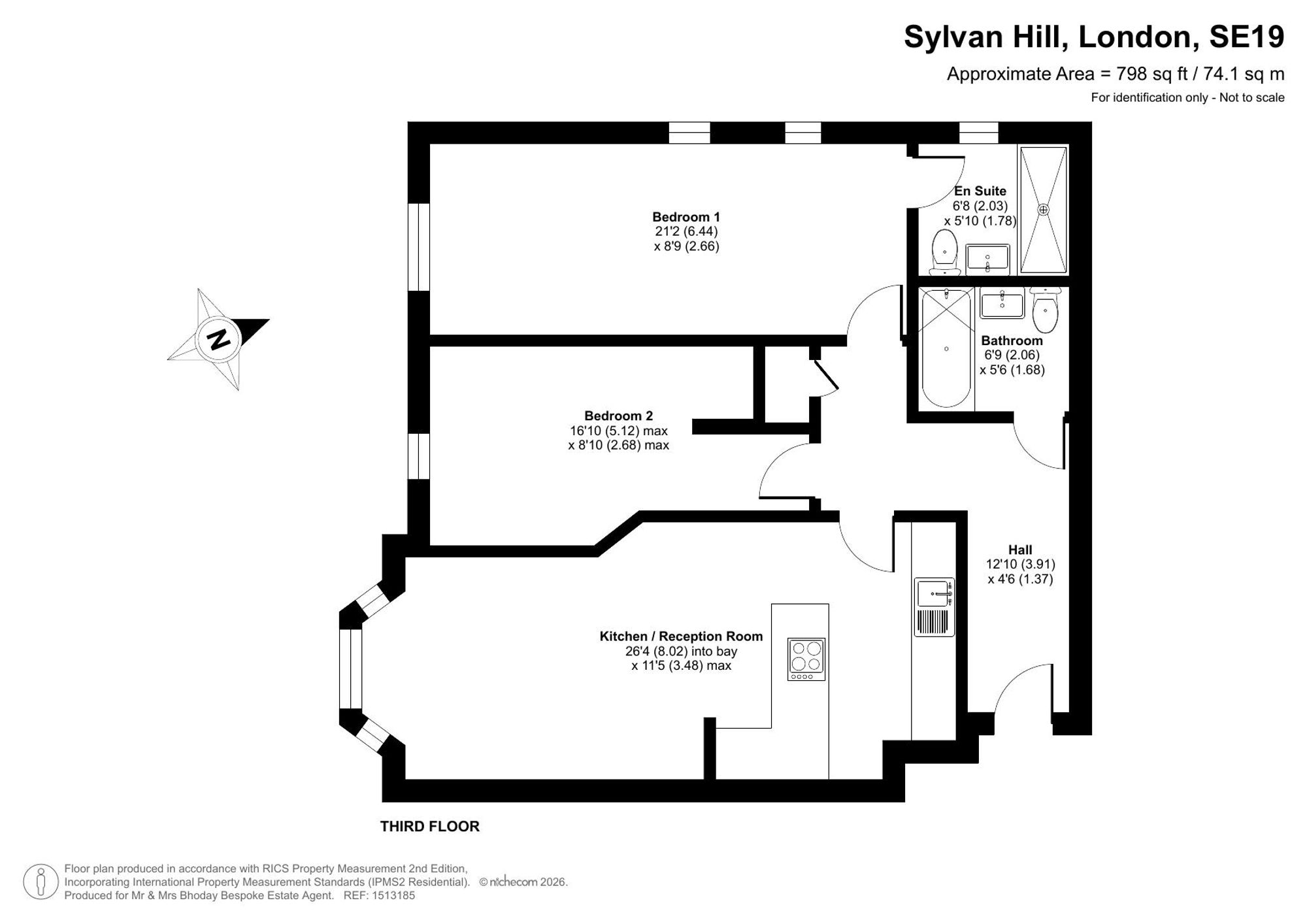 Flat 10, 15 Sylvan Hill, London floorplan