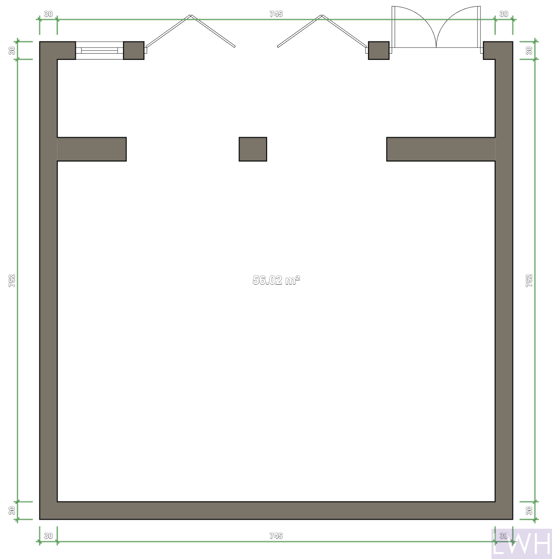 Siop Glandulyn Store (Building), Pwllheli floorplan