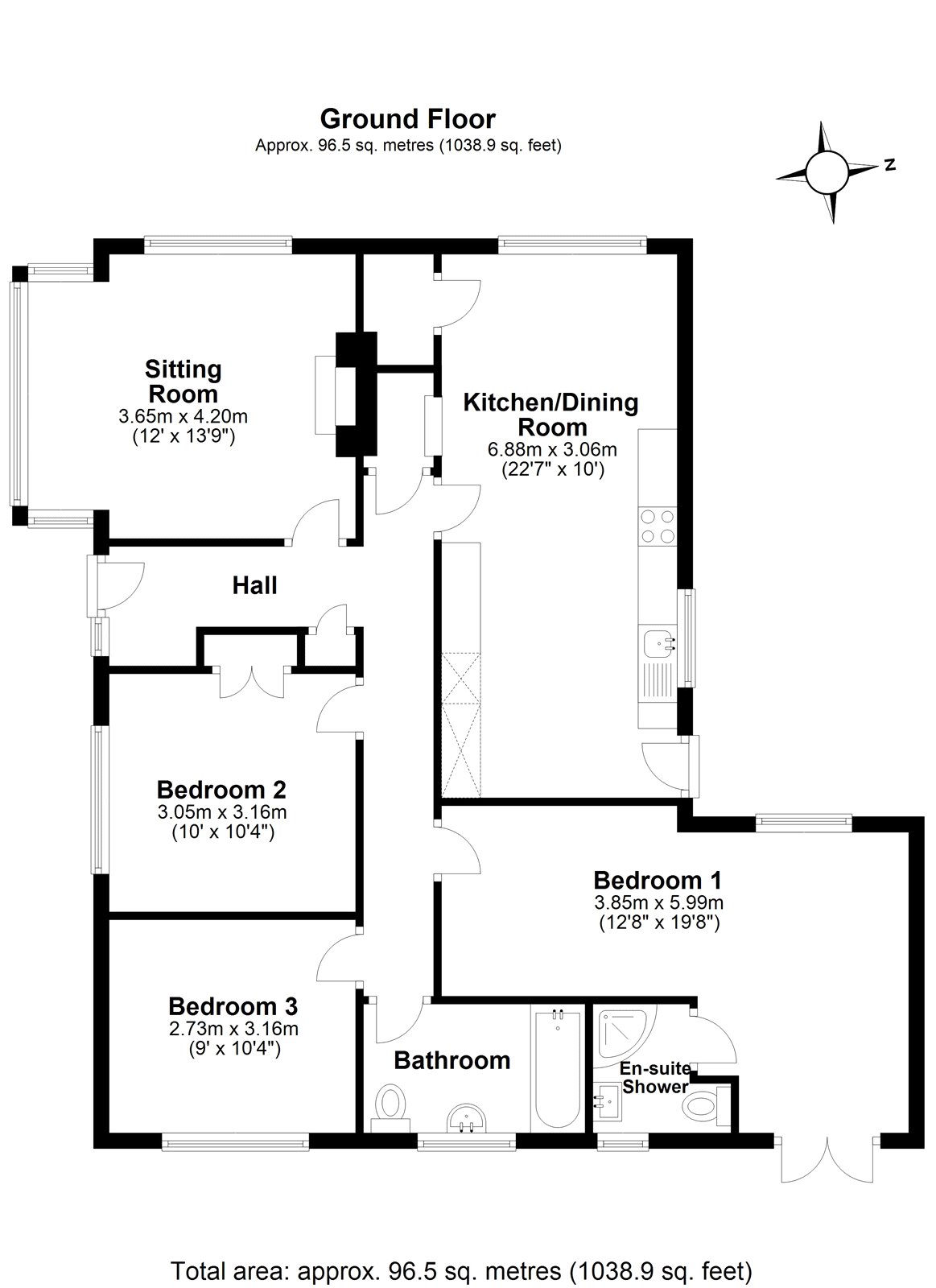 Nursteed Road, Devizes, Wiltshire SN10, 3 bedroom detached bungalow for