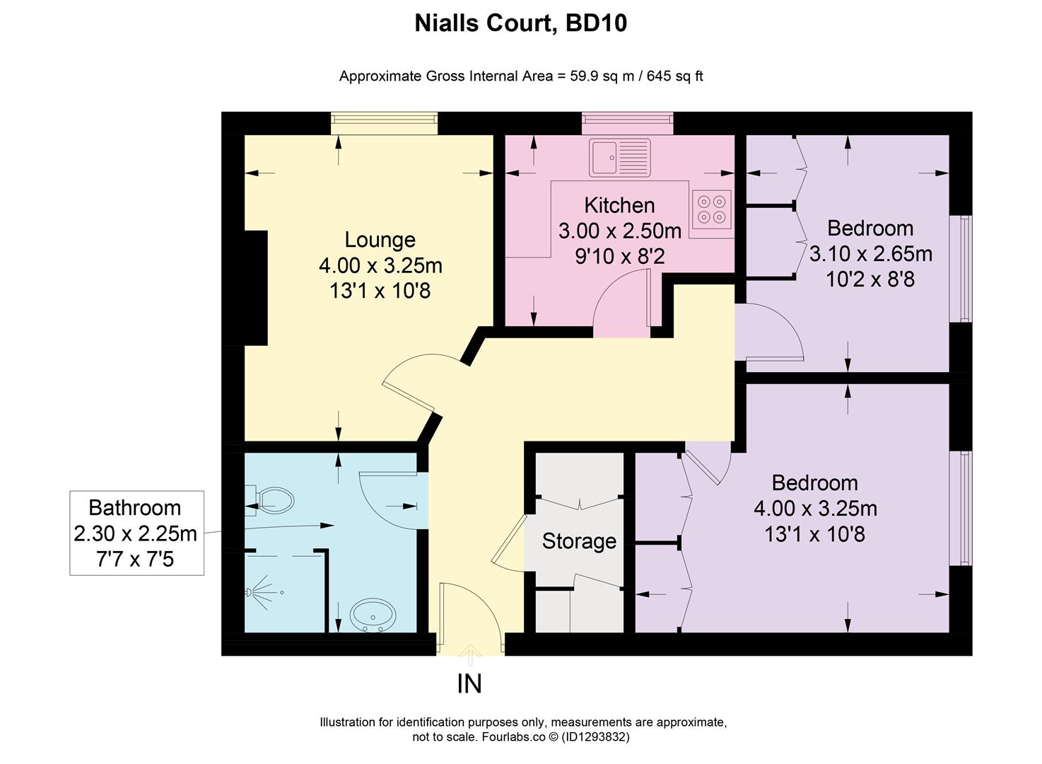 8, Nialls Court, Bradford floorplan
