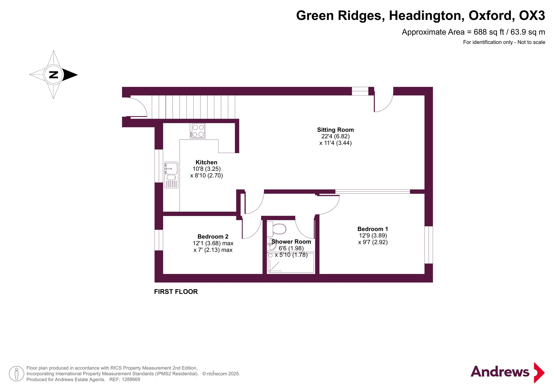 97, Green Ridges, Oxford floorplan