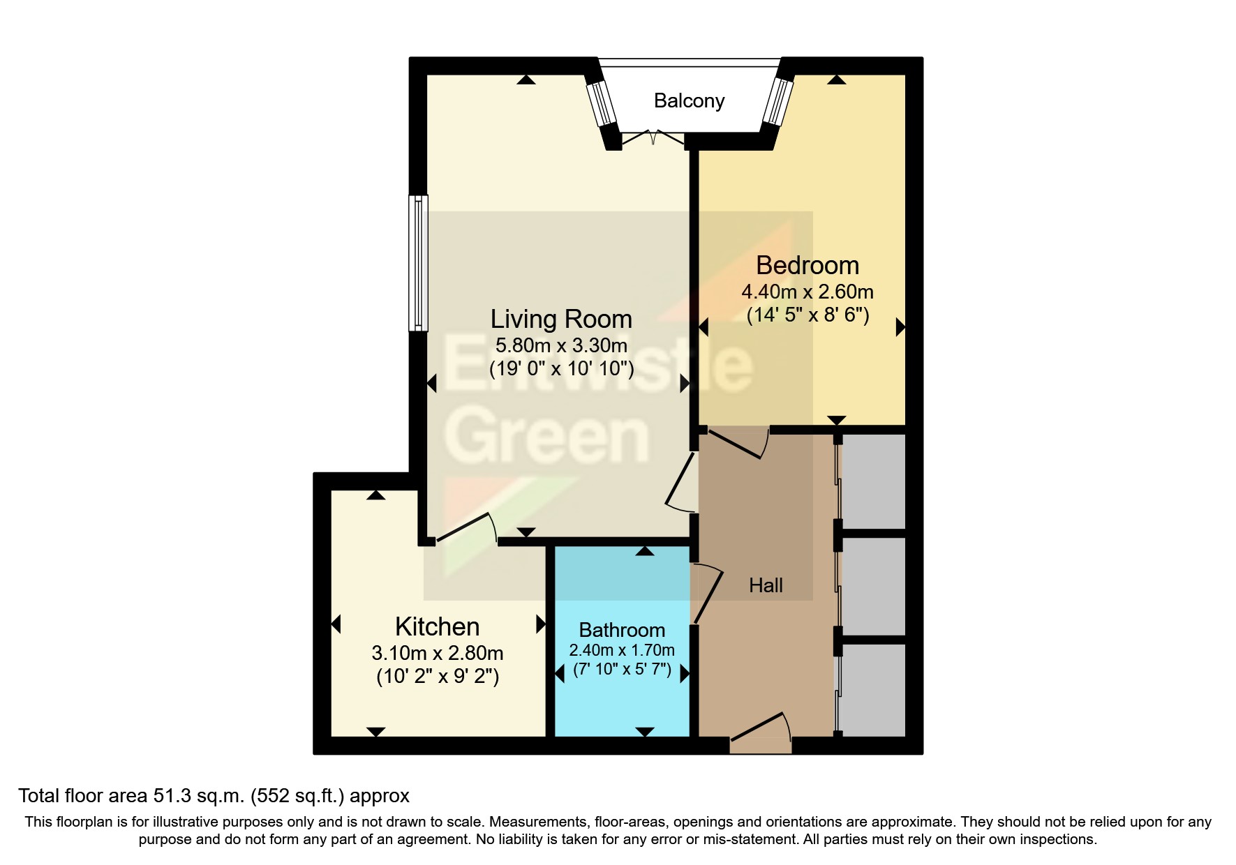 Flat 3 North Quay,, Wapping Quay, Merseyside floorplan