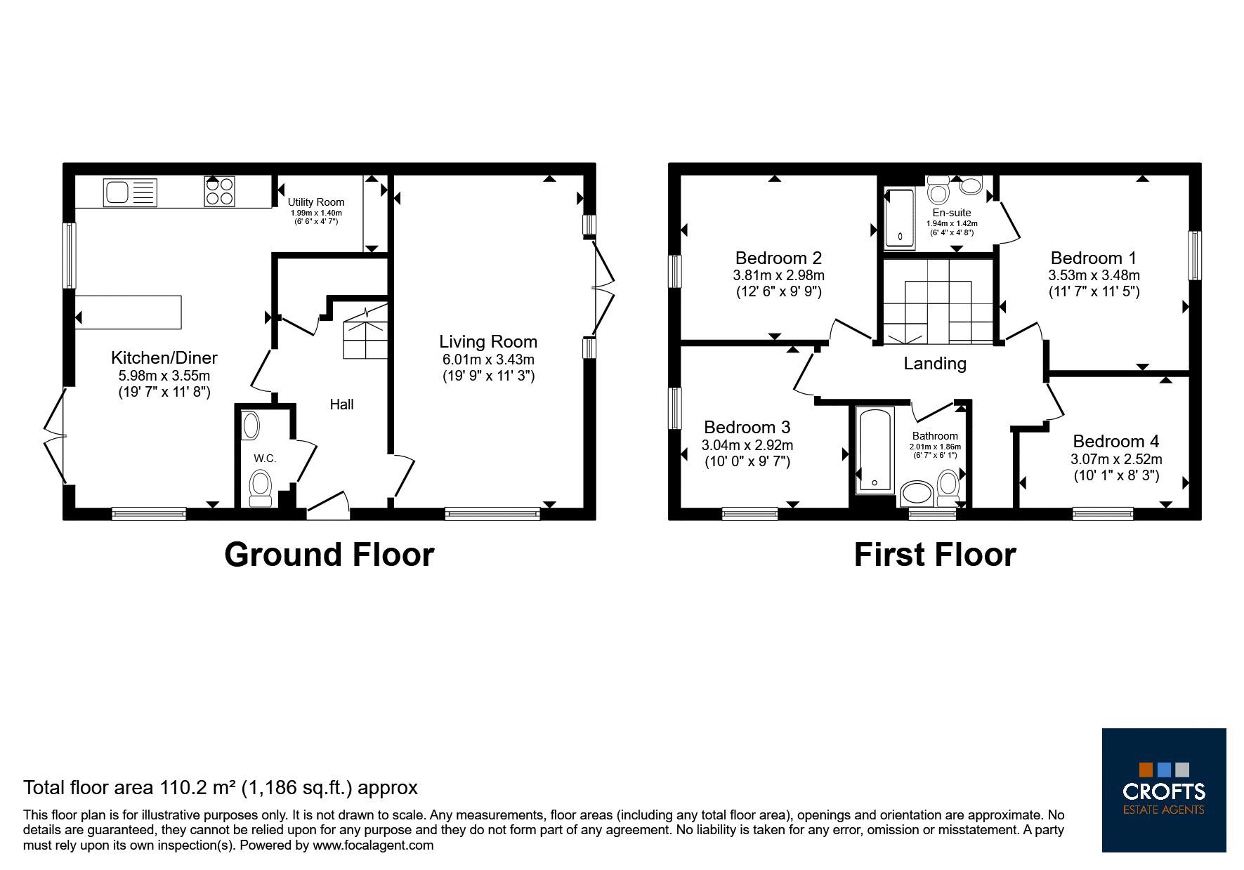 8, Harrier Road, Louth floorplan